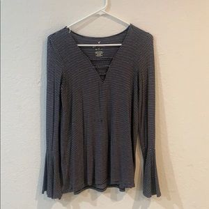 black and white strip long sleeve